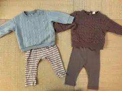 ベビー　トップス　パンツ　まとめ売り4点　保育園着