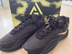 Nike ブラック/ゴールド スニーカー