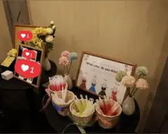 【バラ売り可】ドレス色当てクイズ+ウェルカムスペース　結婚式【サイリウム付】