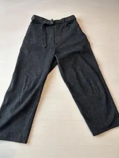 2025年最新】comoli ベルテッドデニム ブラックエクリュの人気