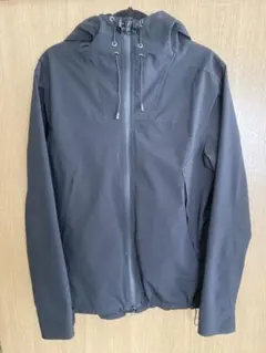 asnadispec フード付きナイロンジャケット Lサイズ ブラック