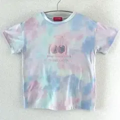 ラブラビ タイダイ柄 チェリー刺繍 Tシャツ 150cm 11-12Y 小5 6