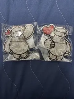 ディズニー　ベイマックス　キラキララインストーン　キーホルダー　2種類セット