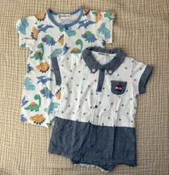 CROISSANCE BEBE ロンパース２枚セット
