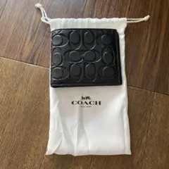 コーチ COACH 財布 メンズ レザー 二つ折り財布 C1231BLK
