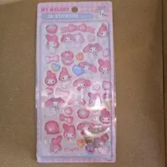 My Melody 3Dステッカー ピンク