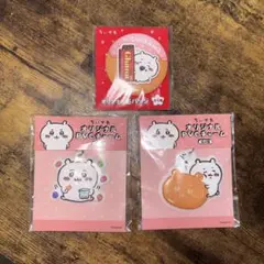 ちいかわ PVCチャーム 缶バッチ 3個セット