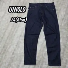 24(61cm)美品UNIQLOユニクロ ジーンズ　ボーイフレンドデニム