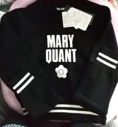 MARY QUANT ブラック ロゴセーター Mサイズ未使用 タグ付き
