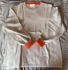 CIAOPANIC ニット グレー/オレンジ Mサイズ