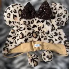 東京ディズニーリゾート ヒョウ柄 ファンキャップ ぬいぐるみ付き 平成