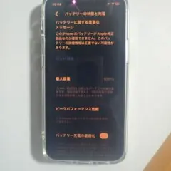 iPhone12 mini バッテリー100%