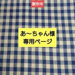 あ～ちゃん様専用ページです。