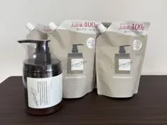 【新品・未使用】クレイクリームシャンプー 本体＆詰め替え400g×4