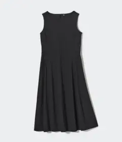 ユニクロ　エアリズム　ロングワンピース フレア　ノースリーブ 黒 S