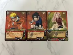 NARUTO 카드 우즈마키 나루토 우치하 사스케 하루노 사쿠라 3장 세트