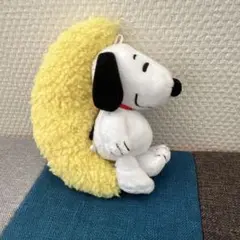 スヌーピー ぬいぐるみ 月型クッション