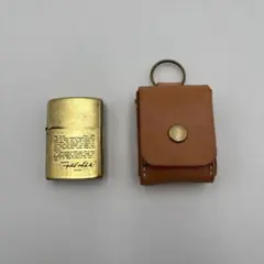 ZIPPO ジッポー オイルライター M イニシャル 彫刻 レザーケース付き 