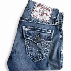 True Religion RICKYデニムライトブルー28 白ステッチ True Religion RICKYデニムライトブルー28 白ステッチ - メルカリ