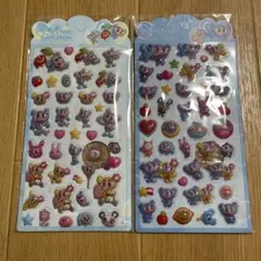 エンジェルブルー　ぷくぷくシール　2枚セット