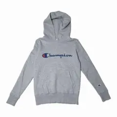 Champion スウェット　パーカー　プルオーバー　グレー　S