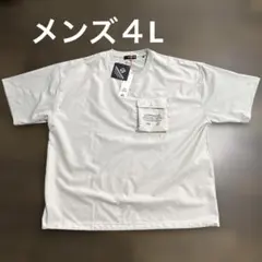 TERRAGUIDE メンズ 半袖Tシャツ 4L グレージュ