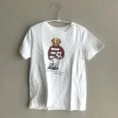 ポロベア サッカーTシャツ ホワイト　5歳　115