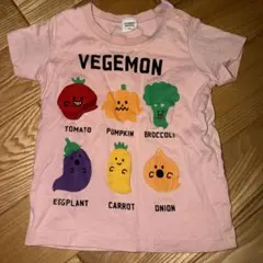 CHEEK ROOM/野菜のオバケ柄　仕掛け付きTシャツ