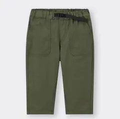 GU ドライストレッチクロップドパンツ カーキ 130cm