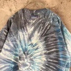 A2428古着　Tシャツ タイダイ　ヘインズ　90s Y2K 好配色のサムネイル
