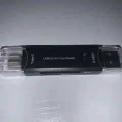 2-in-1USB3.0タイプCアダプターPC用MAC Windows ブラック
