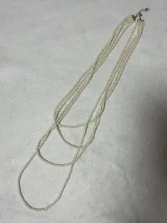 ホワイトパール 多重ネックレス