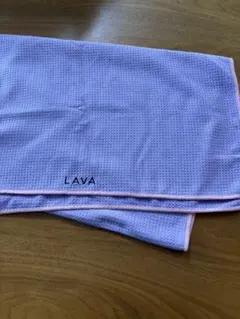 LAVA ヨガマット用タオル 薄紫×ピンク