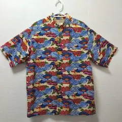 SUN SURF サンサーフ アロハシャツ 和柄 歌舞伎 漢字 Mサイズ - メルカリ