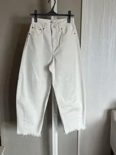 Herin.CYE コクーンデニムパンツ ホワイト