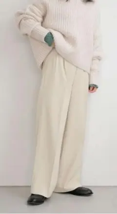 (未使用)ローリーズファーム　低身長企画　タックワイドパンツ