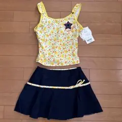 女の子　水着　セパレート　150cm 星柄黄色　新品