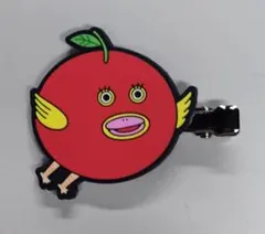 【未使用】パンどろぼう カプセルヘアクリップ りんごかめん