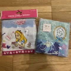 未使用　ディズニー　不思議の国のアリス　UCHINO　ハンドタオル　2枚セット