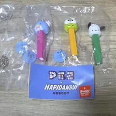 PEZ×はぴだんぶい　サム、けろっぴ、ポチャッコ