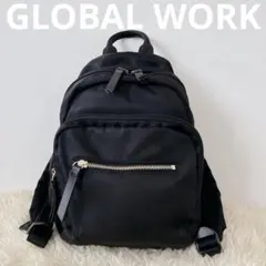 【美品】GLOBAL WORK グローバルワーク 撥水軽量6ポケットミニリュック