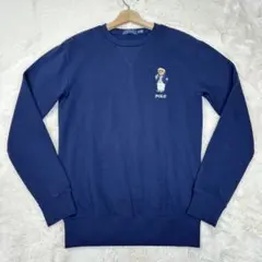美品✨Polo Ralph Lauren ポロベア刺繍 クルーネック スウェット