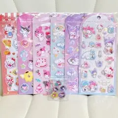 ジュエル　マシュマロステッカー　おはじきシール　サンリオ　キャンディバッグ付き