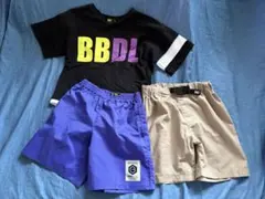 ベビードール　Tシャツ1枚、ハーフパンツ2枚セット 120cm
