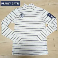 PEARLY GATES　モックネック　ボーダー　長袖ゴルフウェア