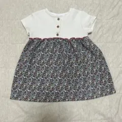 美品　ザラベビー　80cm 半袖ワンピース　チュニック　花柄　女の子　プチバトー