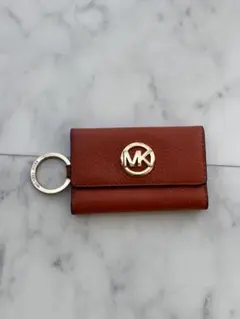 Michael Kors ブラウン レザー キーケース
