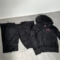 Rady ブラック ベロア　セットアップ