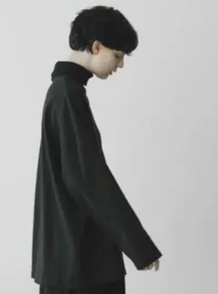 remar loose basic turtle neck Tee ブラック