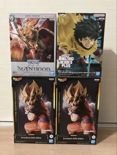 最新人気☆プライズフィギュア4体まとめ売り☆ドラゴンボール☆僕ヒロ☆白ひげ☆